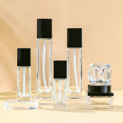 유출 방지 친환경 맞춤형 유리 화장품 병 세트